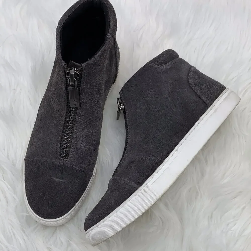 Kenneth Cole Kayla Suede Zip Sneakers Size 8‎